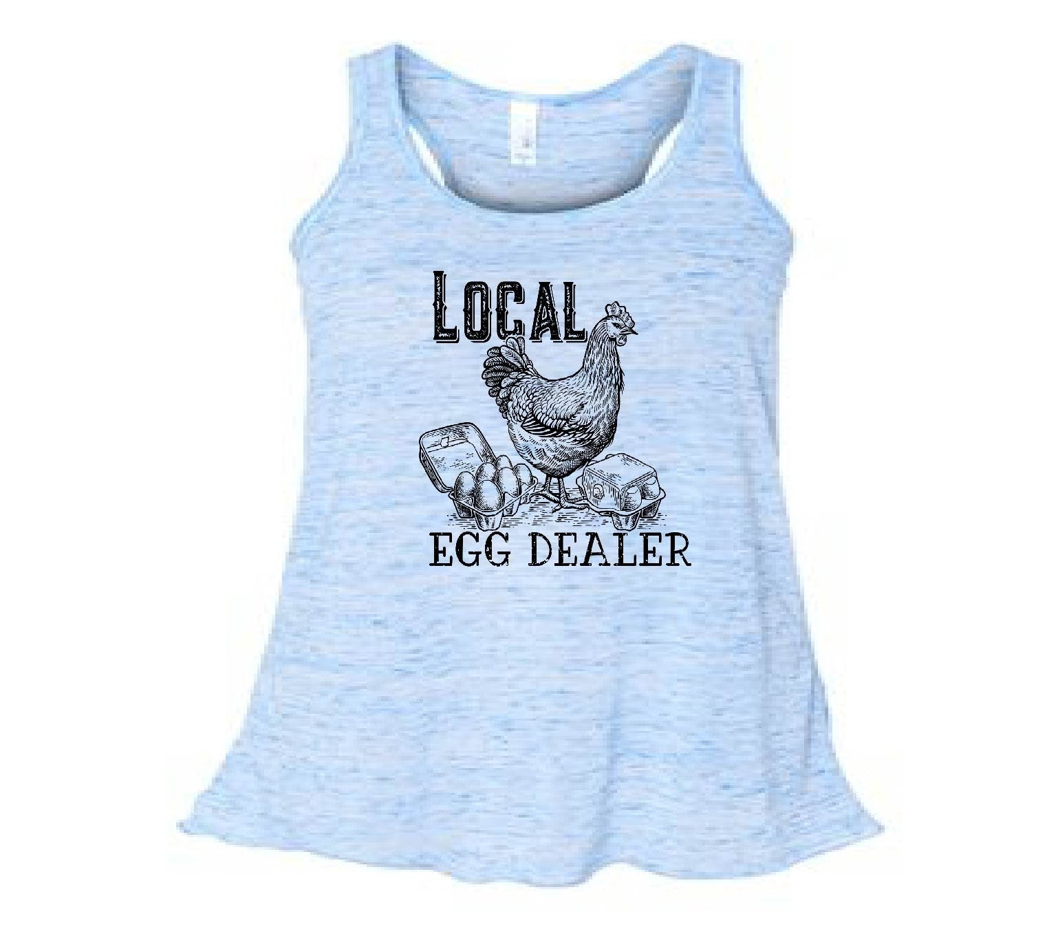 Local Egg Dealer Chicken Tank Top, Funny Chicken Mom Design