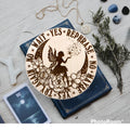Fairy Pendulum Board: Engraved Wood Divination, Witch Decor