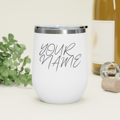 Patriotic Wine Glasses Bella Canvas Tank: Personalized 4th of July Tumbler Set