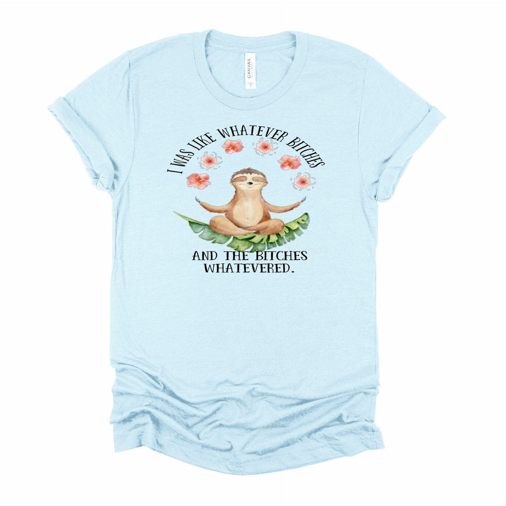 Funny Yoga Sloth T-Shirt: Sarcastic Graphic Tee