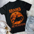 Witch Riding Horse T-Shirt: Halloween Full Moon Tee, Brooms Are For Amateurs