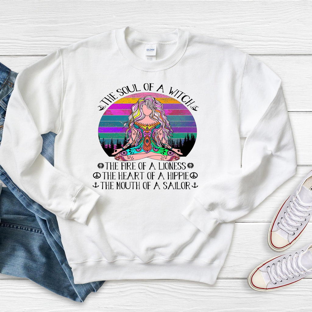 Soul Of A Witch T-Shirt, Hippie Lioness Sailor Design