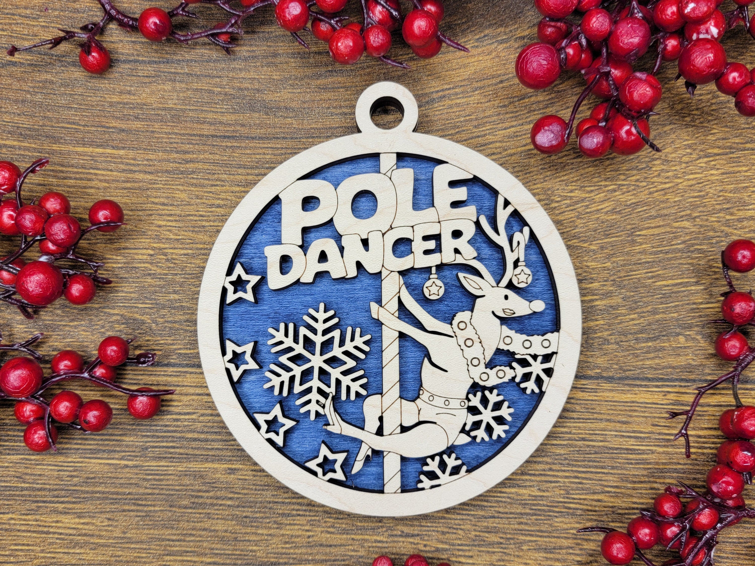 Ornament, Naughty Christmas, Holiday Decorations, 4 Inch,, Jingle My Bells, Pole Dancer, Well Hung, Adult Christmas, I Put Out for Santa