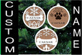 Custom Dog Name Ornament: Handmade Pet Christmas Tree Decoration