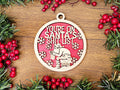 Ornament, Naughty Christmas, Holiday Decorations, 4 Inch Laser Cut and Engraved Wooden, Pole Dancer, Well Hung, Adult Christmas, Dirty Xmas