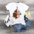 Skeleton Hand Anti-Valentine Club Shirt: Goth Flowers, Creepy Valentine