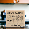 Personalized Birth Flower Wood Sign, Mother's Day Gift