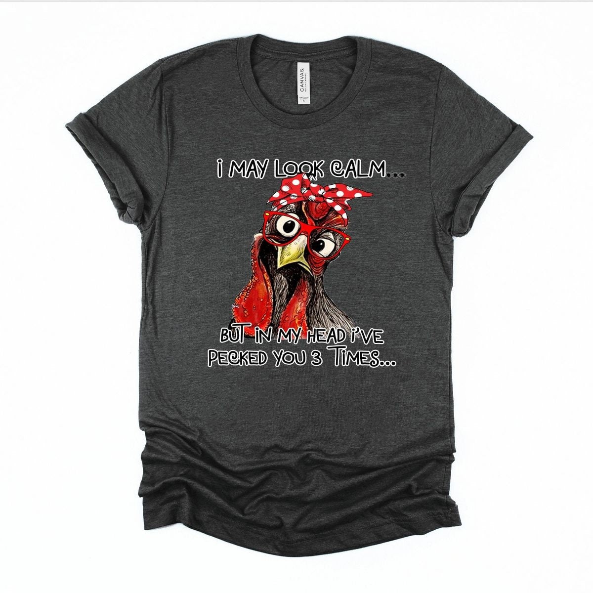 Funny Chicken Pecked You T-Shirt - Unisex Farm Tee