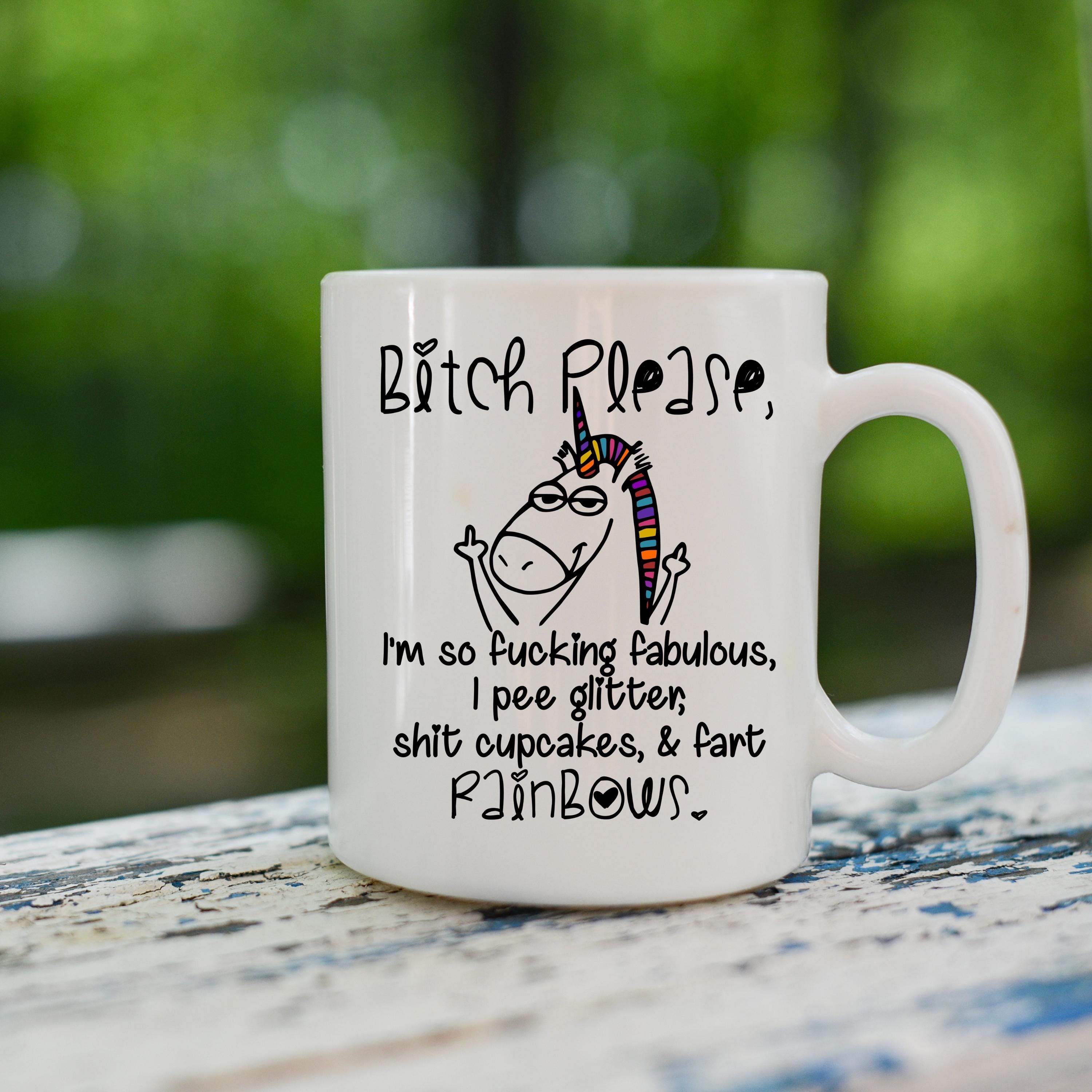 Funny Unicorn Coffee Mug, Sarcastic Design, 15 oz
