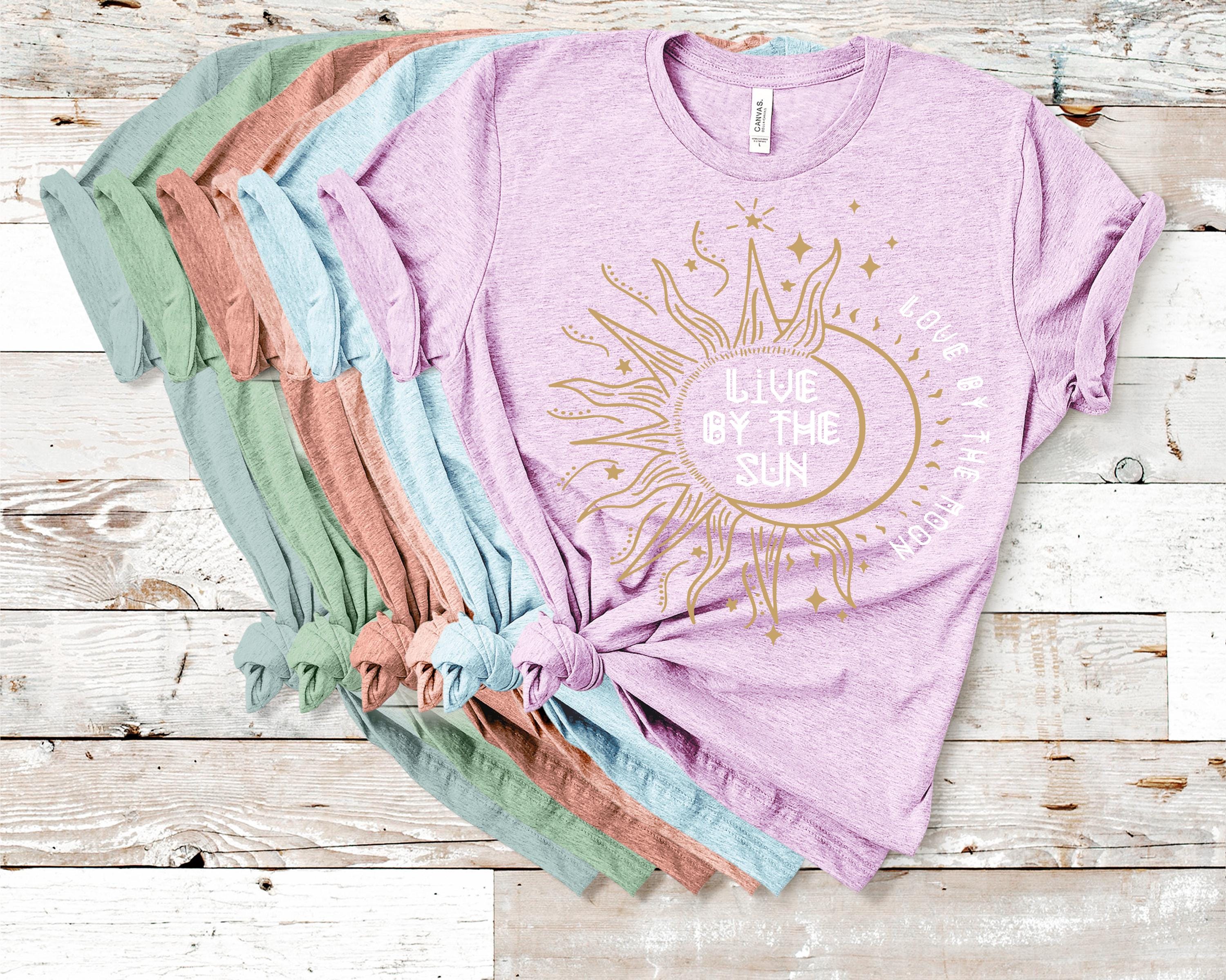 Sun and Moon Graphic Tee: Spiritual Bella Canvas Shirt