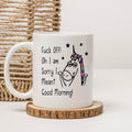 Funny Unicorn Coffee Mug: Sarcastic Morning Gift, 15 oz Ceramic