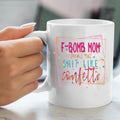 F-Bomb Mom Coffee Mug: Funny Adult Ceramic Cup, Sarcastic Gift