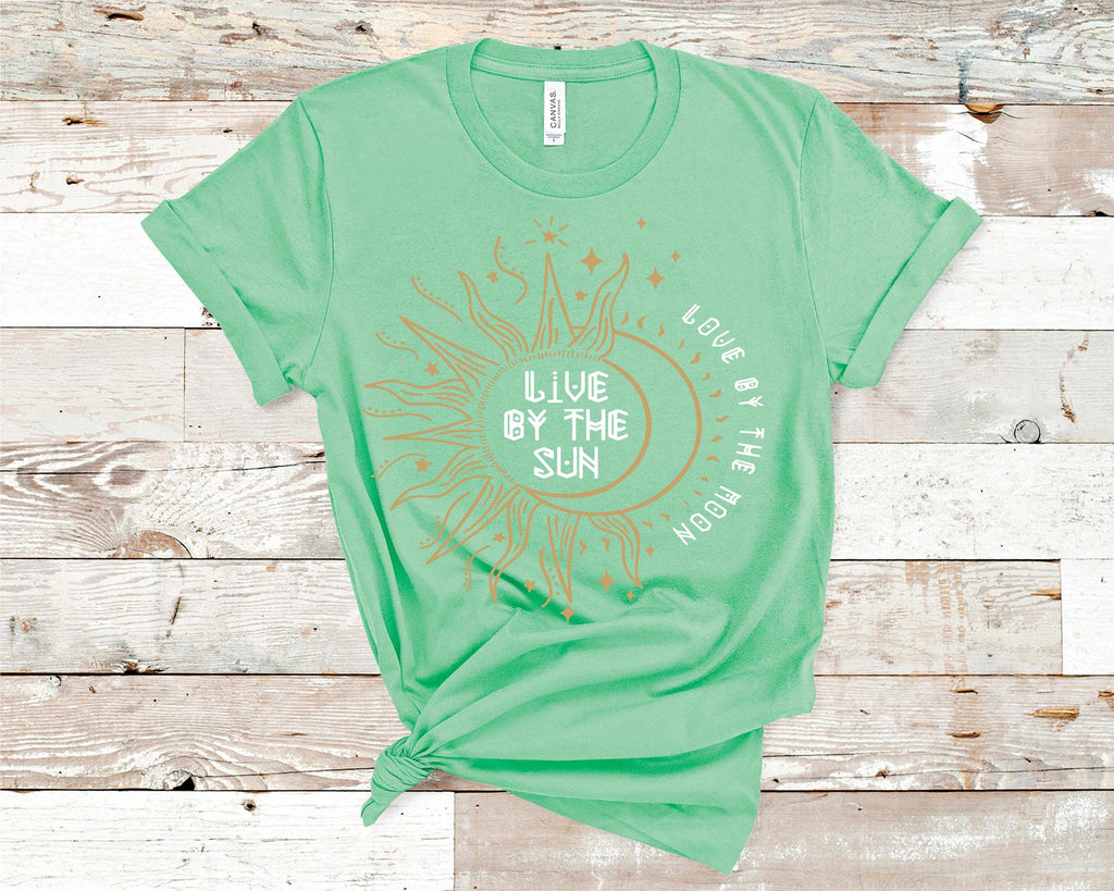 Sun and Moon Graphic Tee: Spiritual Bella Canvas Shirt