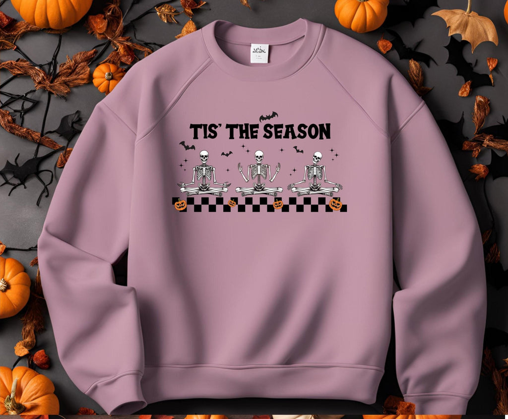 Spooky Season Halloween Sweatshirt: Skeletons, Pumpkins & Bats