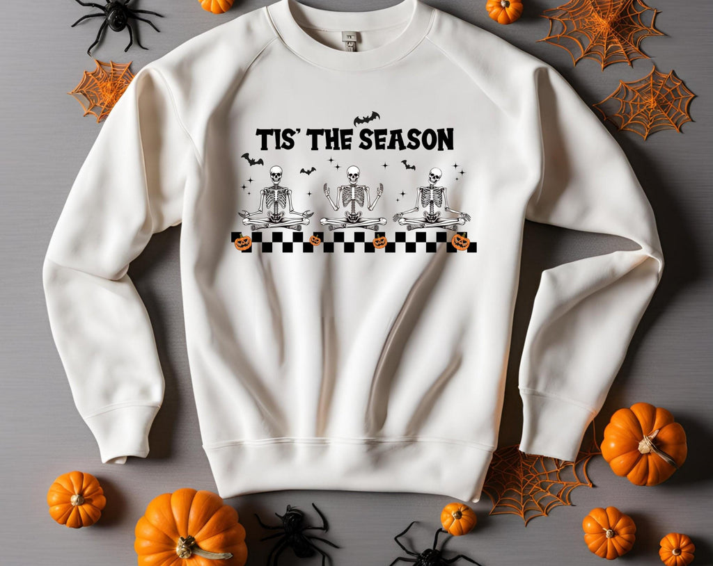 Spooky Season Halloween Sweatshirt: Skeletons, Pumpkins & Bats