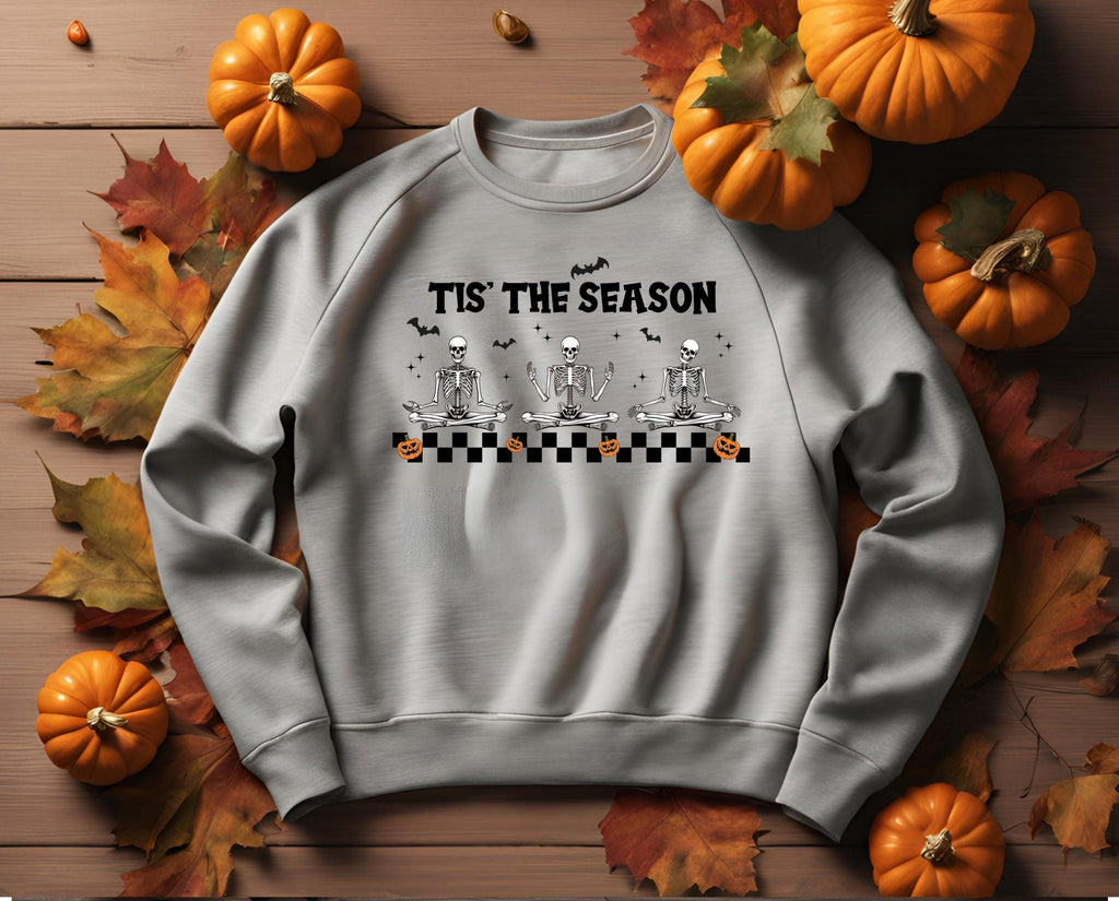 Spooky Season Halloween Sweatshirt: Skeletons, Pumpkins & Bats