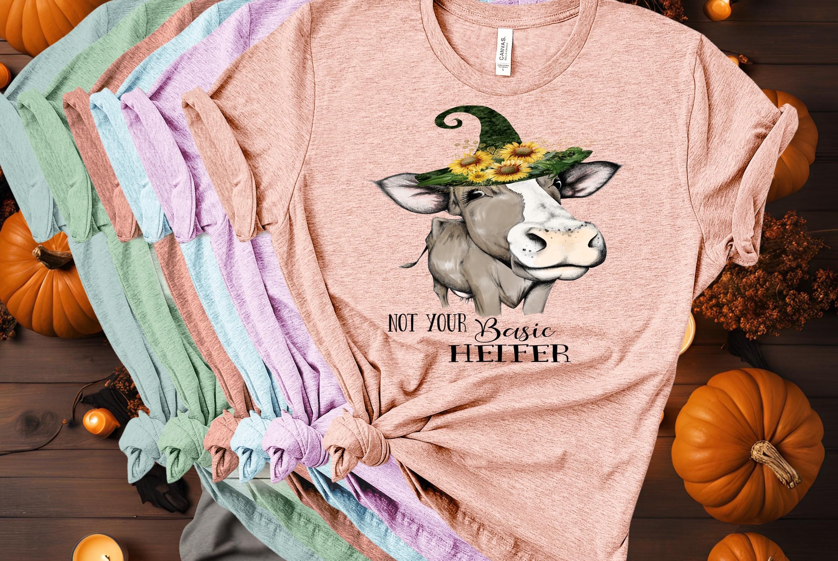Funny Witch Cow T-Shirt: Halloween Heifer Tee, Farm Owner Gift