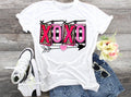 XOXO Valentine Shirt: Leopard & Pink Heart Tee - Bella Canvas