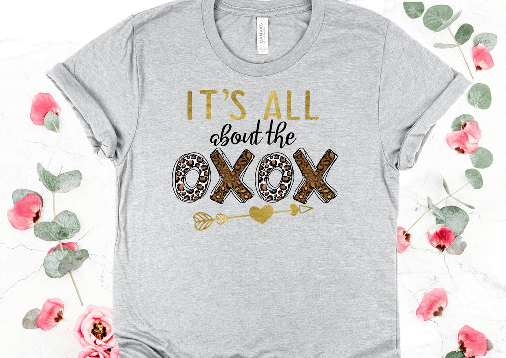 Leopard Print Valentine's Day T-Shirt: Bella Canvas 3001