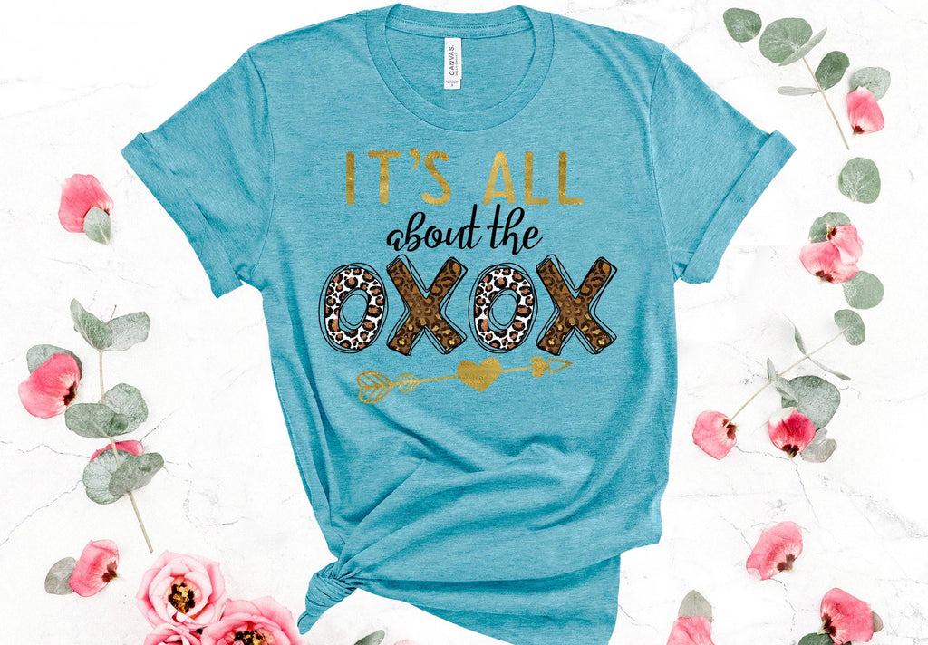 Leopard Print Valentine's Day T-Shirt: Bella Canvas 3001