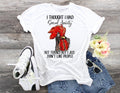 Snarky Rooster T-Shirt: Social Anxiety Humor, Introvert Tee