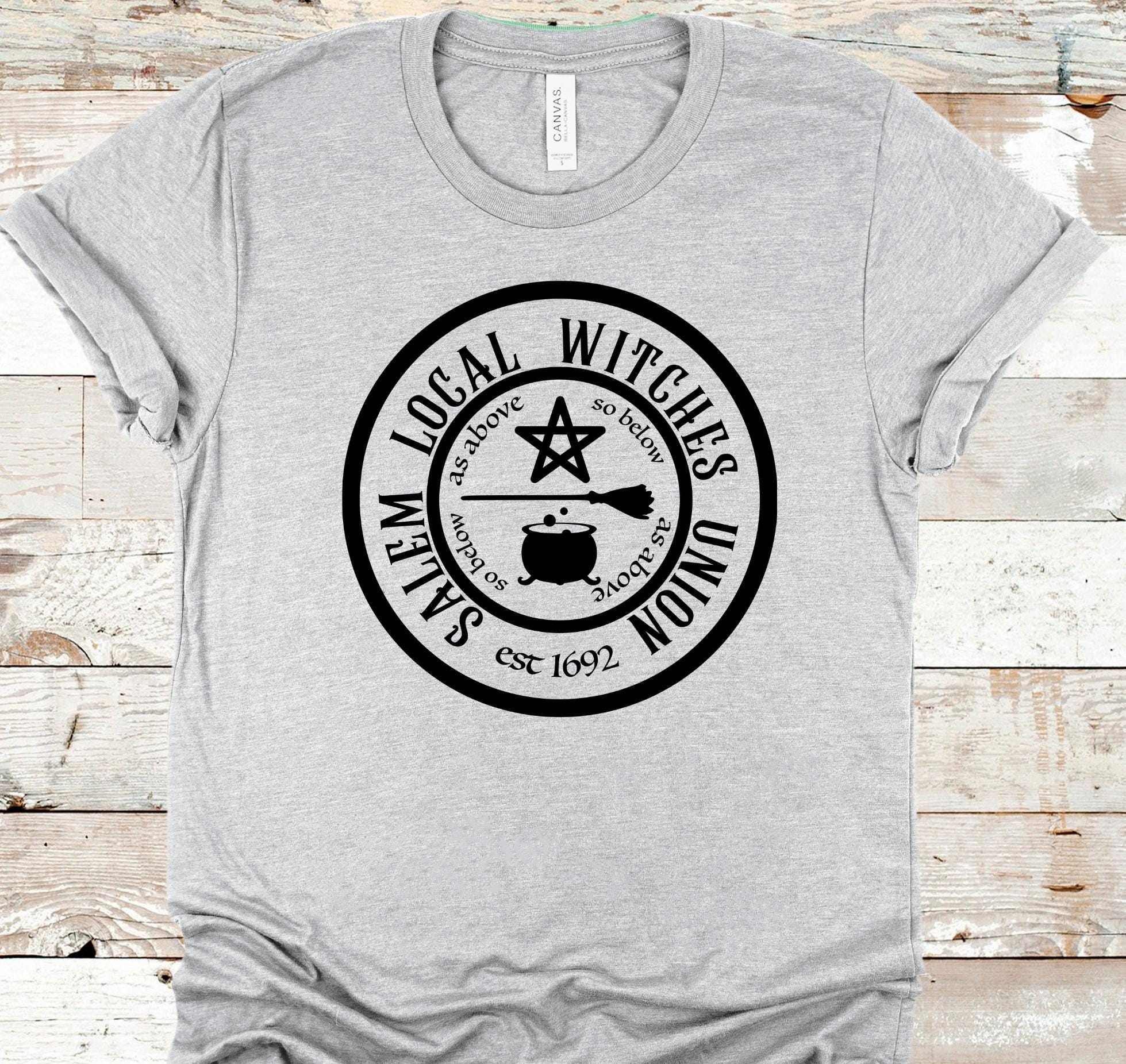 Salem Witches Union T-Shirt: Bella Canvas Gothic Halloween Tee