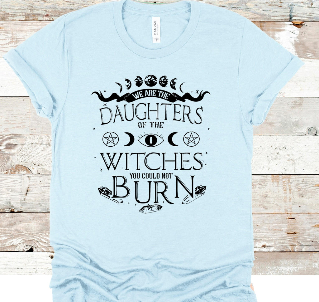 Witches Daughters Graphic Tee: Pagan Moon Phase Apparel