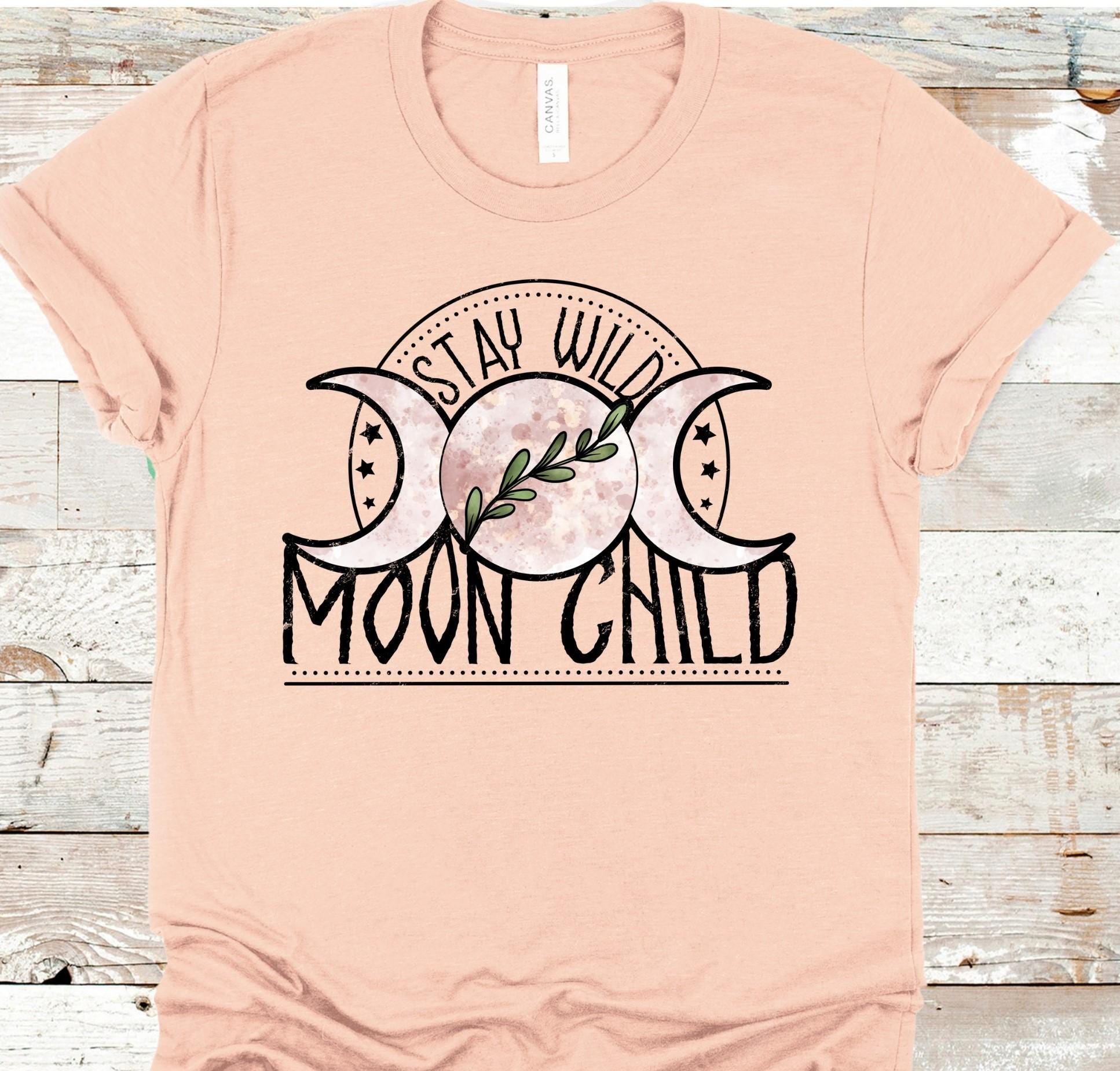 Stay Wild Moon Child Shirt: Boho Triple Moon Goddess Tee