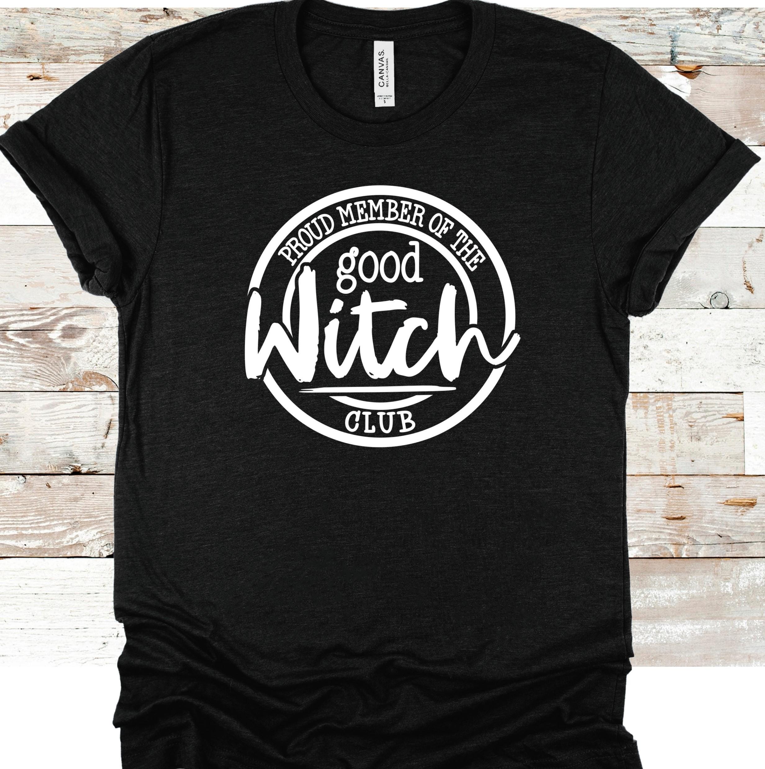 Spooky 'Proud Member of the Wicked Witch Club' T-Shirt - Bella Canvas 3001 & 3001CVC Graphic Tee