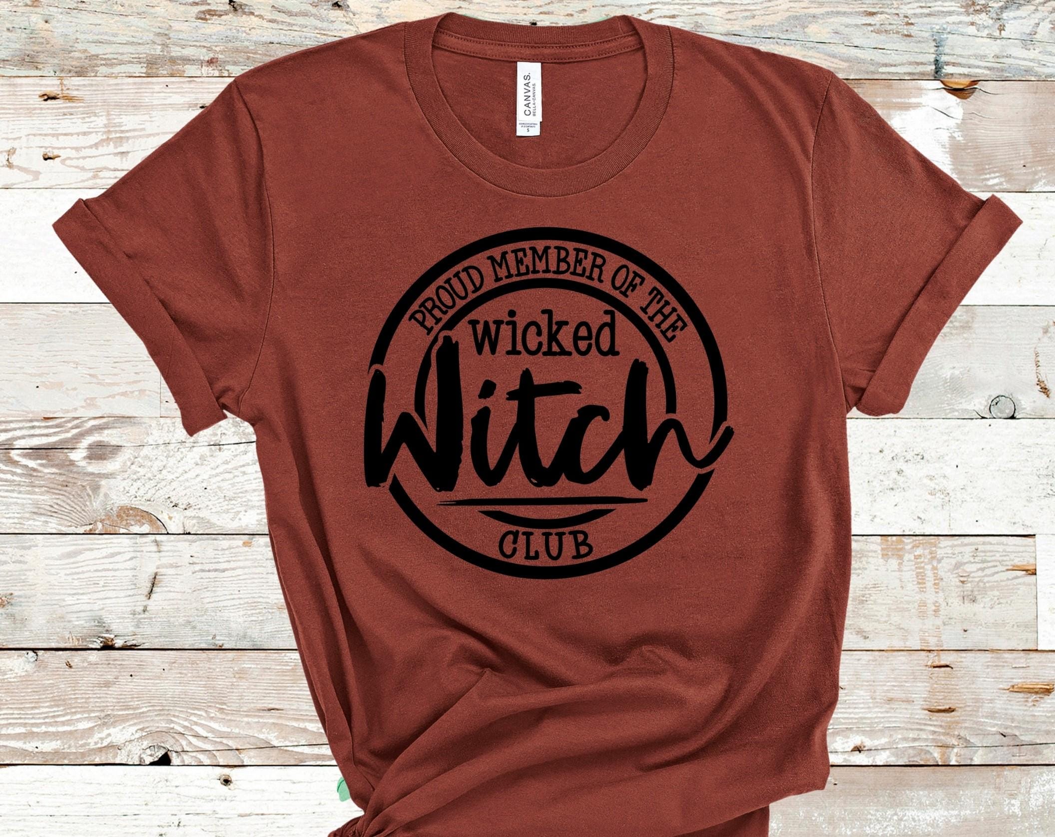 Spooky 'Proud Member of the Wicked Witch Club' T-Shirt - Bella Canvas 3001 & 3001CVC Graphic Tee