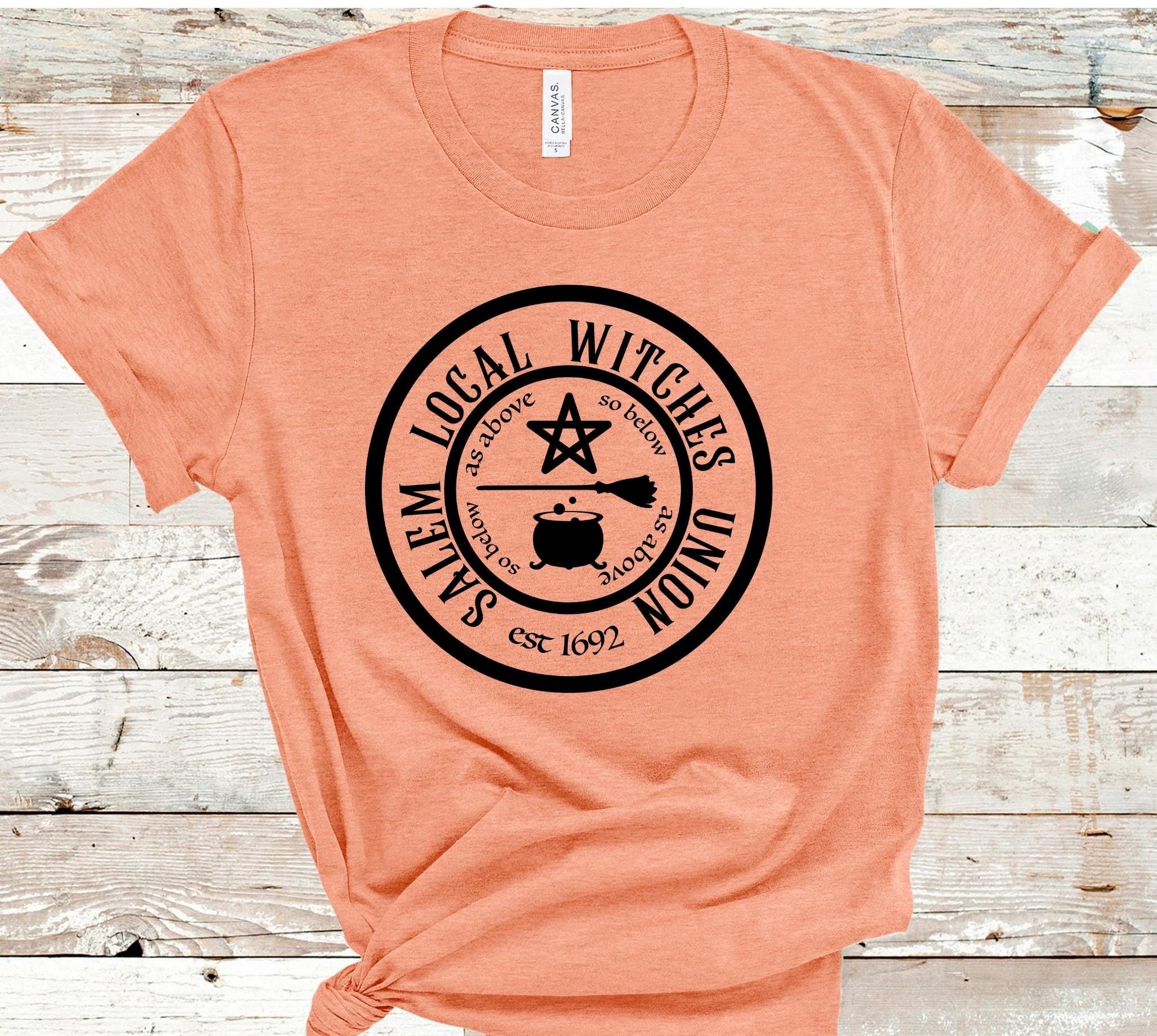 Salem Witches Union T-Shirt: Bella Canvas Gothic Halloween Tee