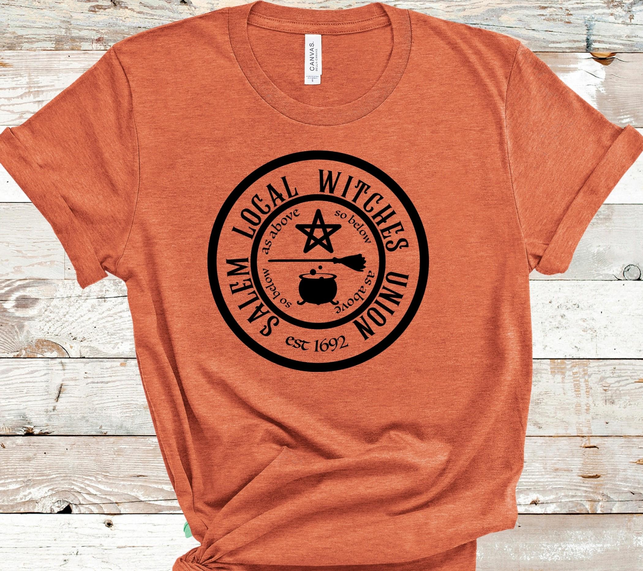 Salem Witches Union T-Shirt: Bella Canvas Gothic Halloween Tee