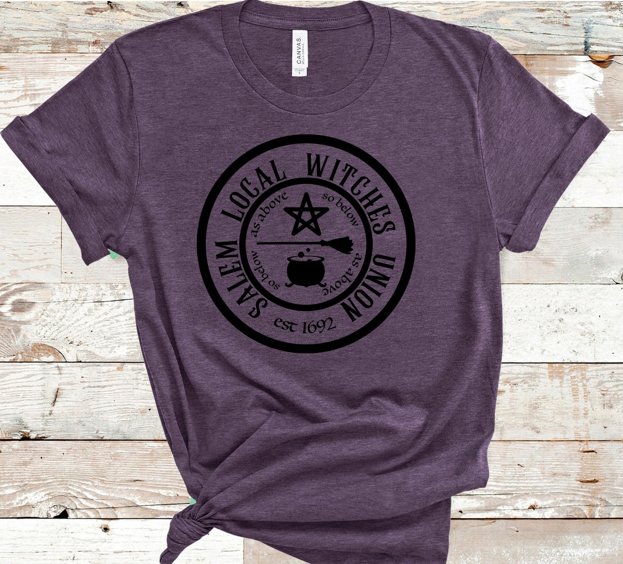 Salem Witches Union T-Shirt: Bella Canvas Gothic Halloween Tee