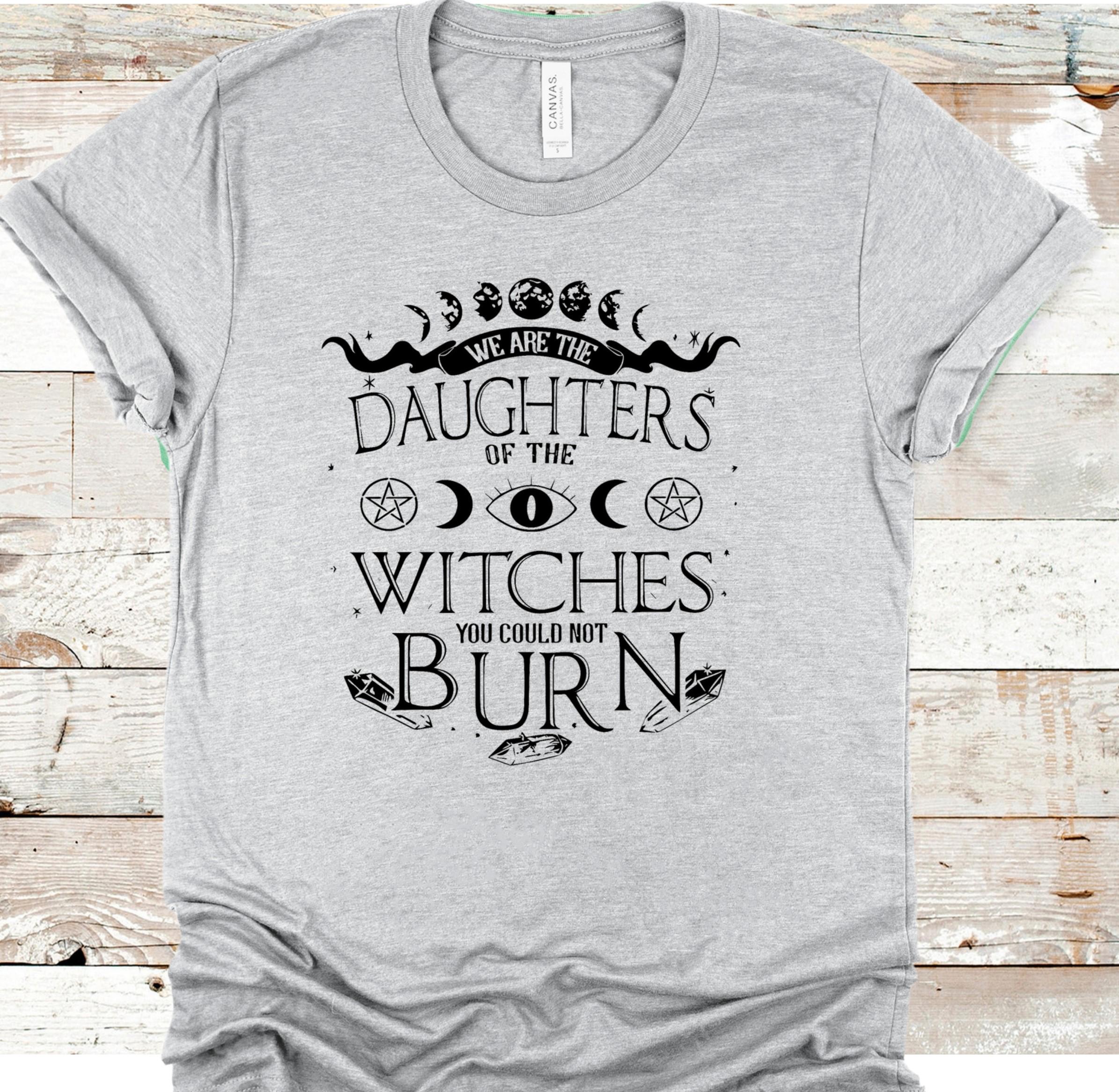 Witches Daughters Graphic Tee: Pagan Moon Phase Apparel