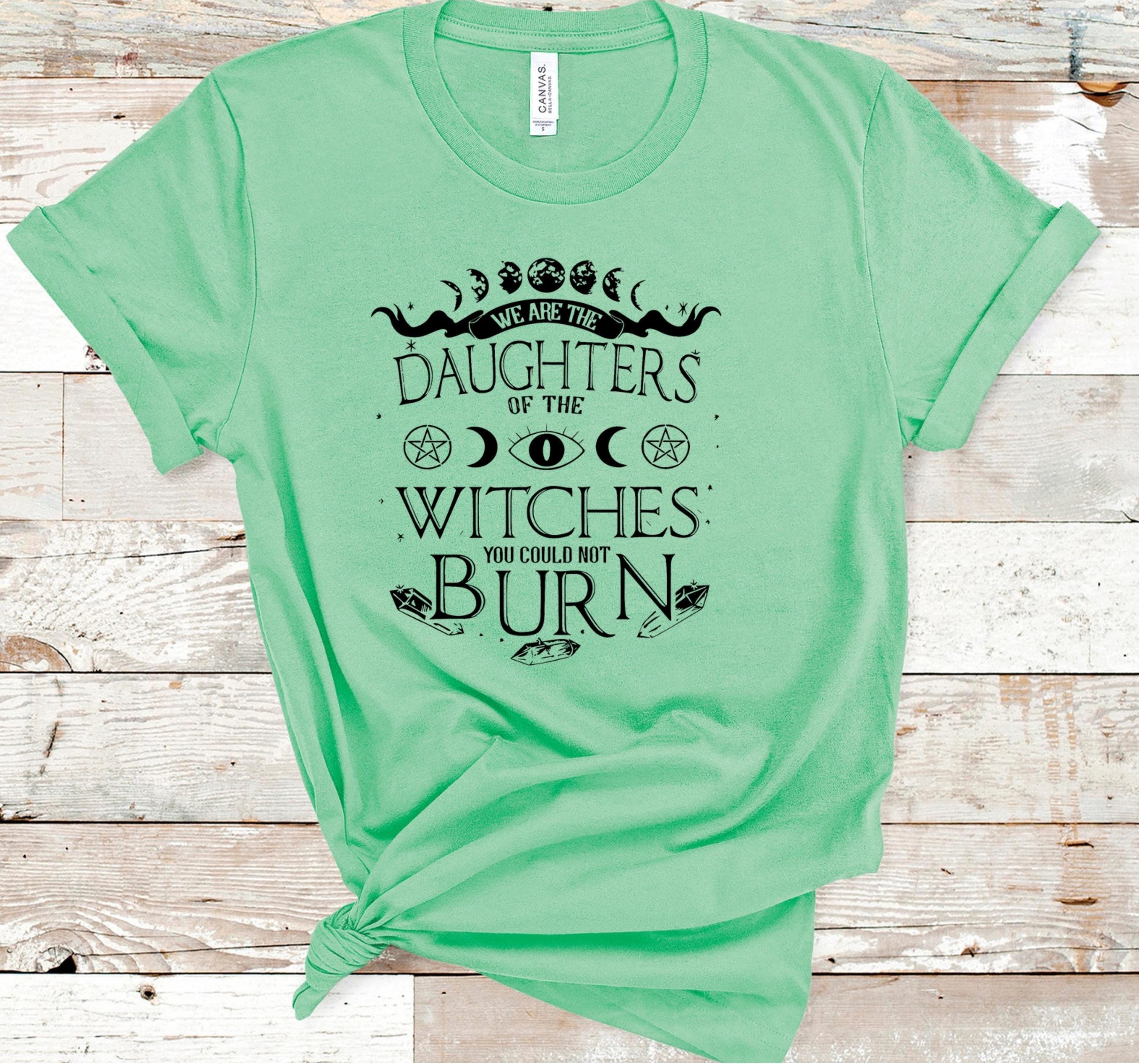 Witches Daughters Graphic Tee: Pagan Moon Phase Apparel
