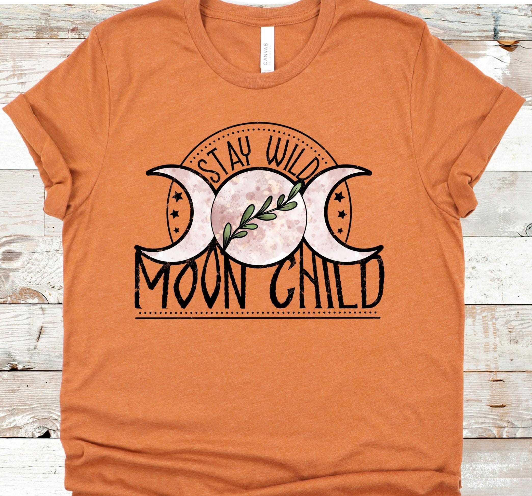 Stay Wild Moon Child Shirt: Boho Triple Moon Goddess Tee