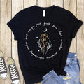 Growth Power Love Shirt: Inspirational Rose Circle Design
