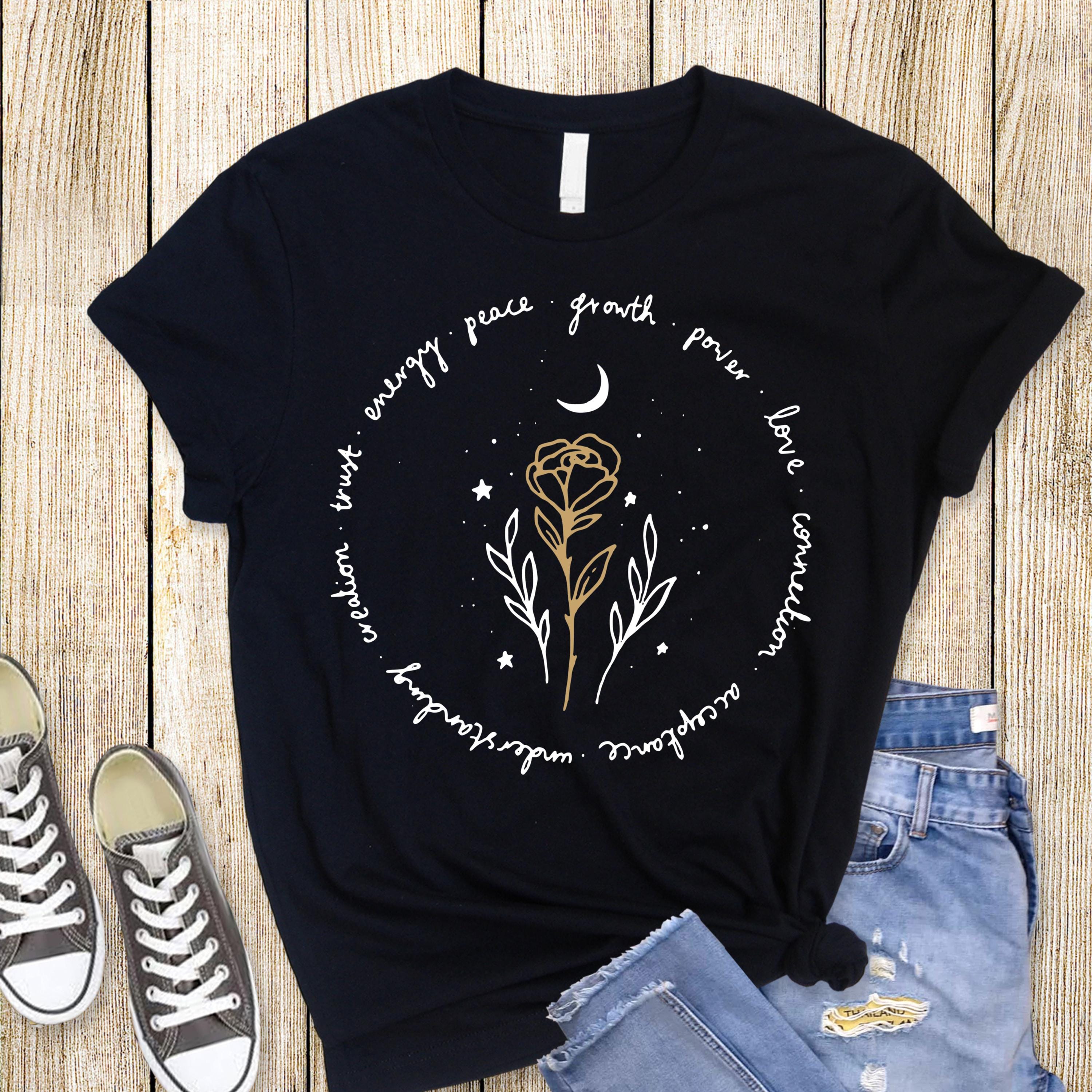 Growth Power Love Shirt: Inspirational Rose Circle Design