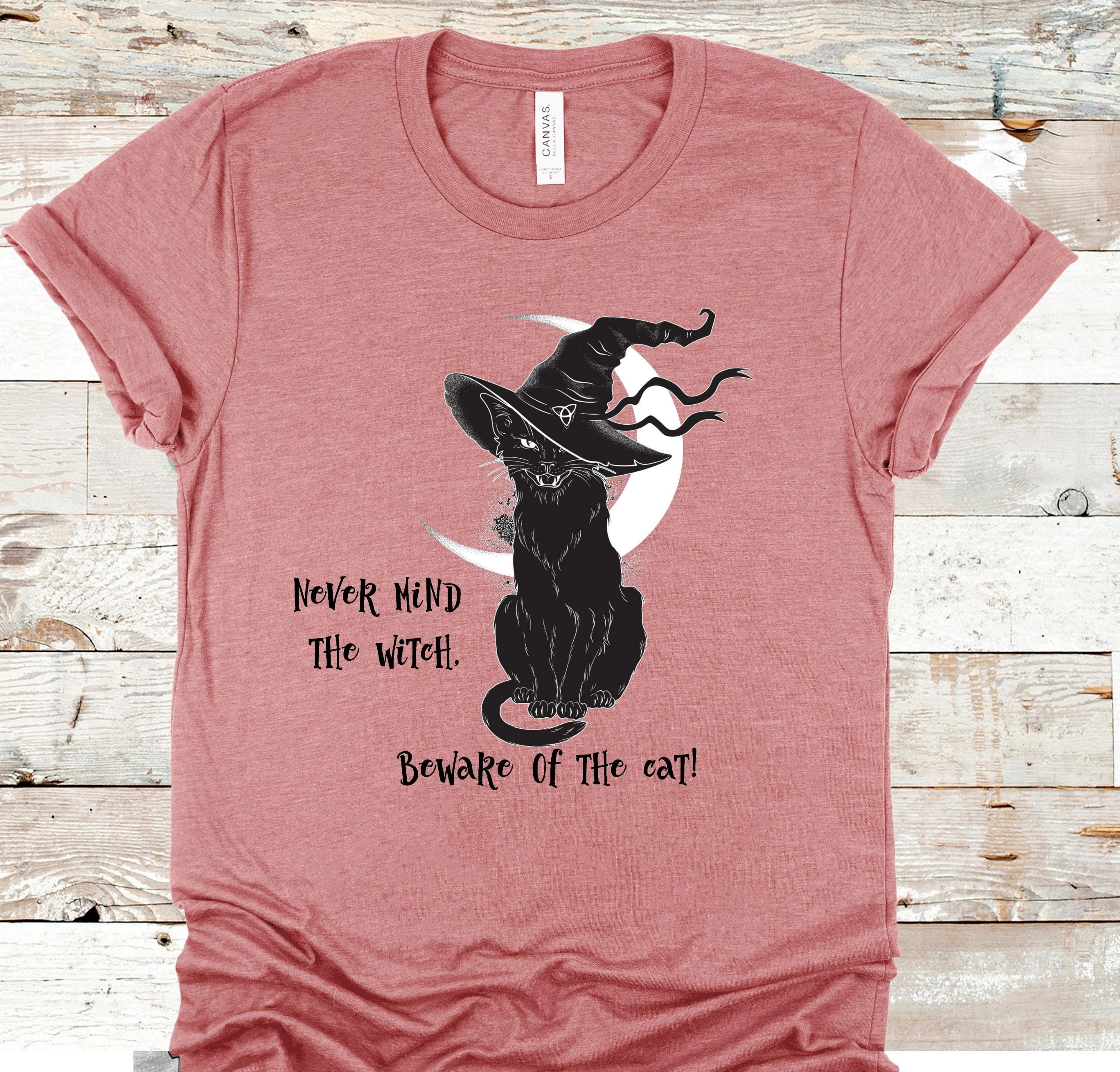 Never Mind The Witch Beware of the Cat direct to garment Halloween