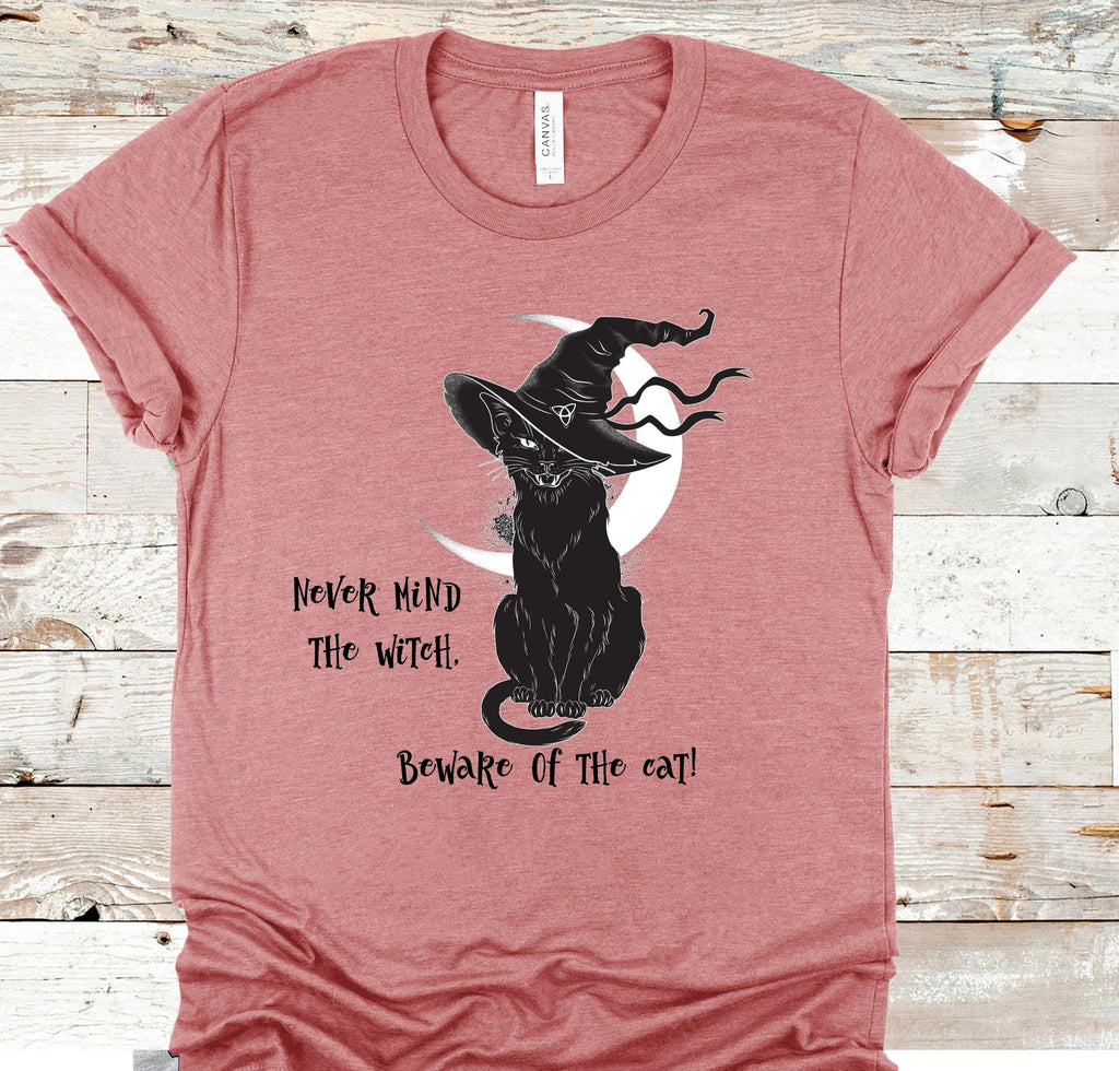 Never Mind The Witch Beware of the Cat direct to garment Halloween