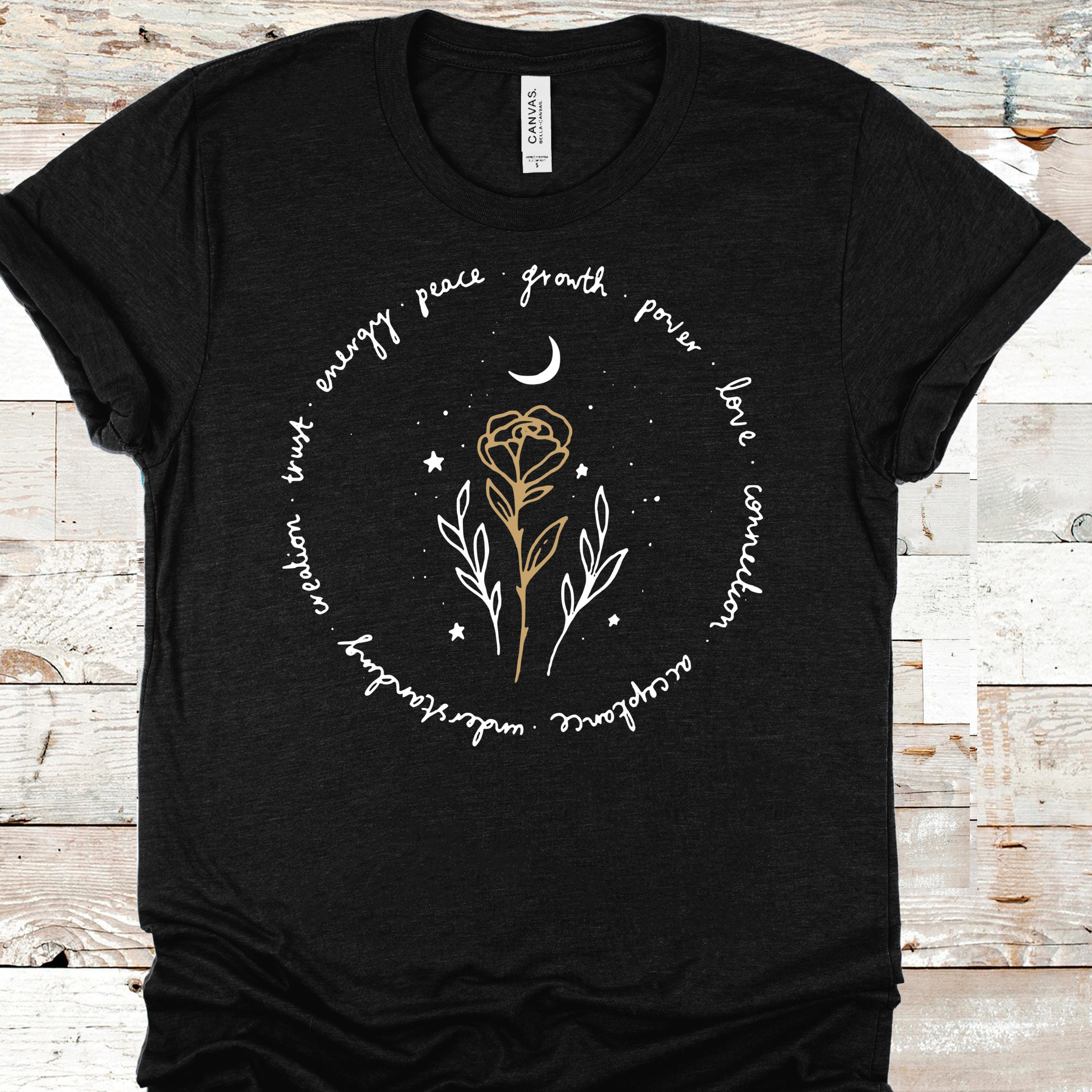 Growth Power Love Shirt: Inspirational Rose Circle Design