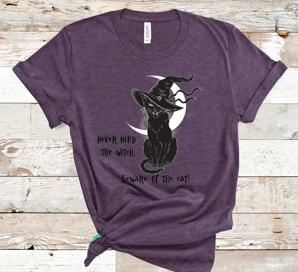 Never Mind The Witch Beware of the Cat direct to garment Halloween