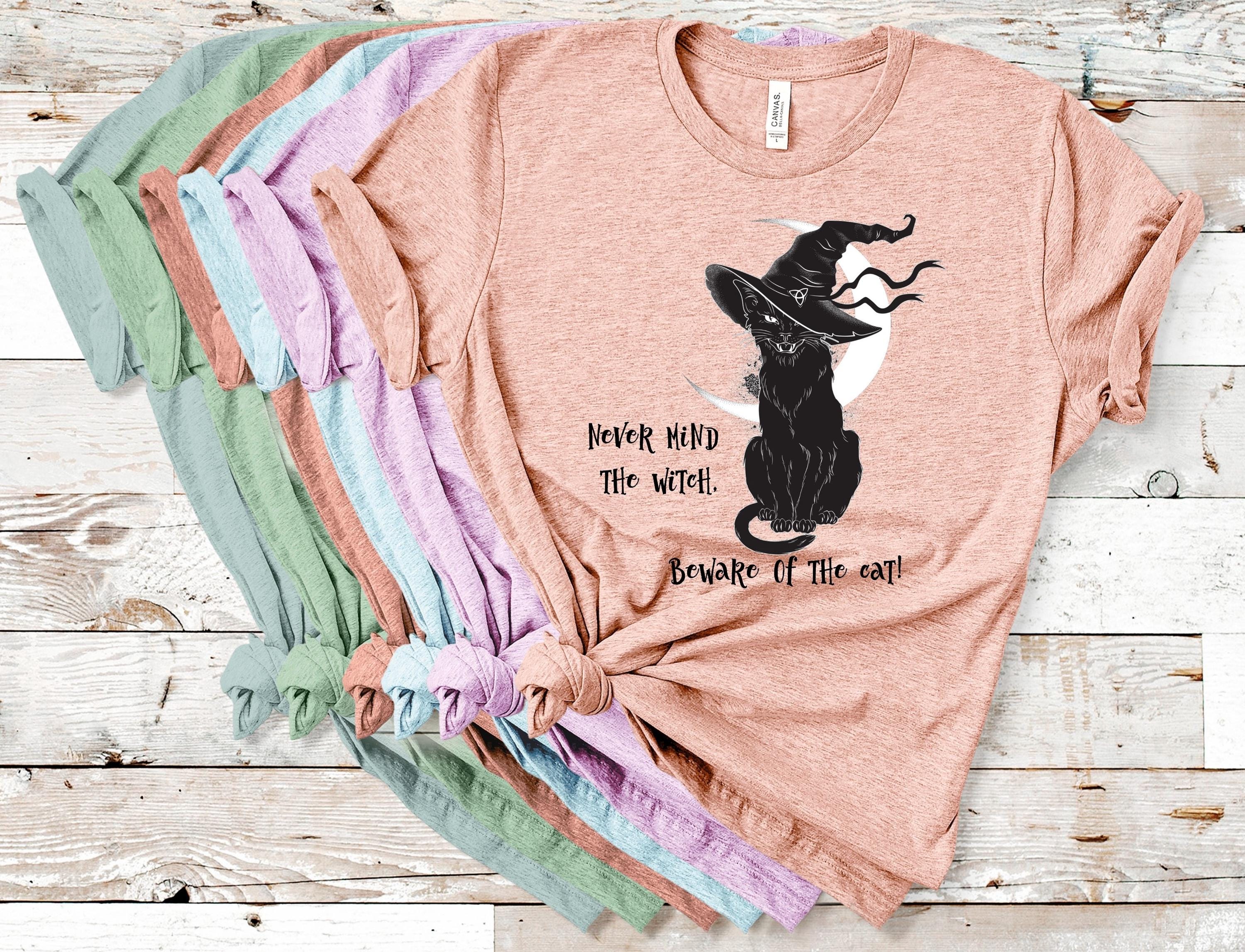 Never Mind The Witch Beware of the Cat direct to garment Halloween