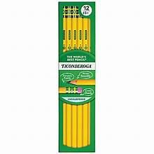 Personalized Yellow Pencils: Custom Engraved Name & Icon, Set of 10