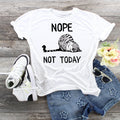 Funny Lazy Cat T-Shirt: Sarcastic Kitty Graphic Tee - Bella Canvas 3001