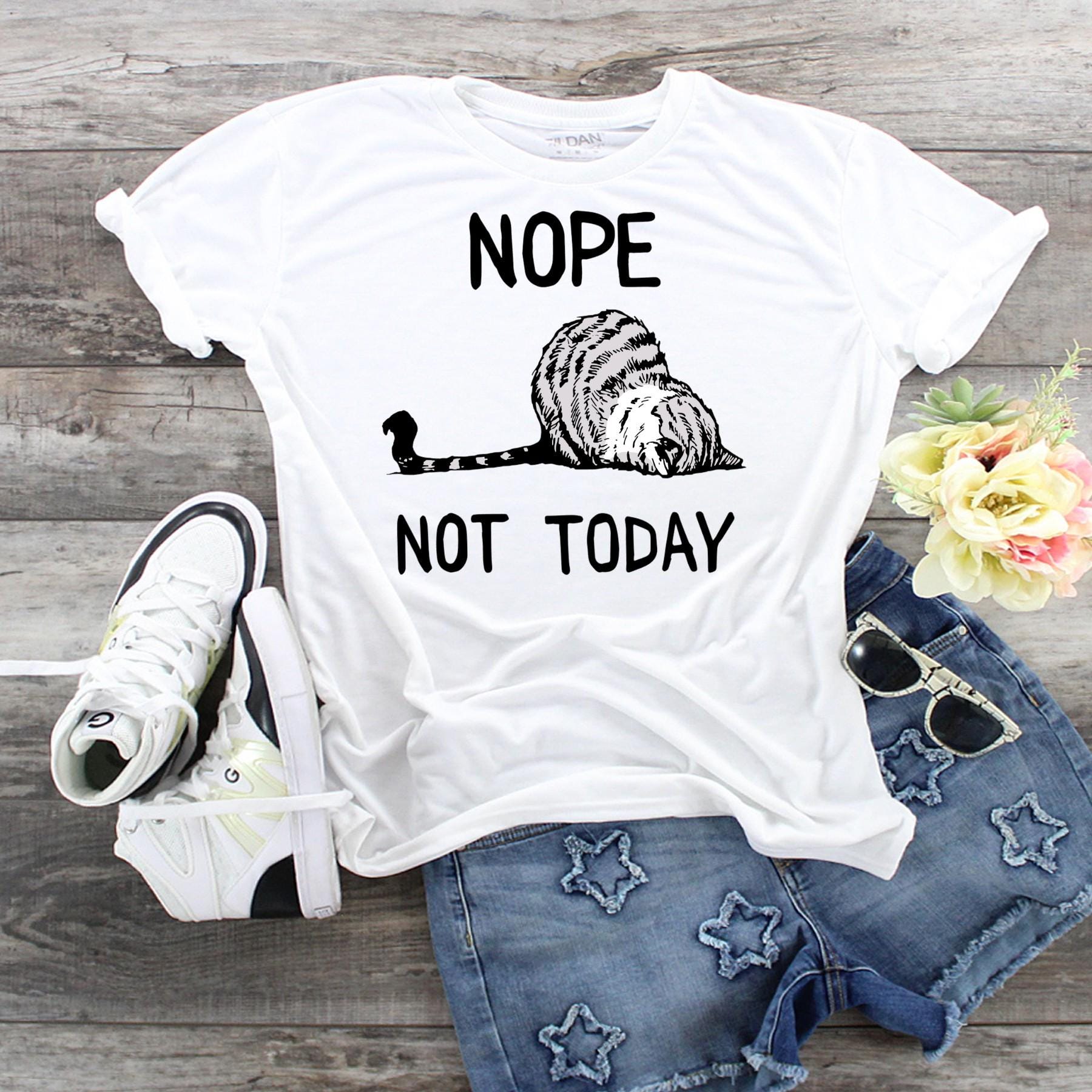 Funny Lazy Cat T-Shirt: Sarcastic Kitty Graphic Tee - Bella Canvas 3001