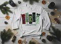 Creepy Merry Christmas Shirt, Gothic Skulls Holiday Tee, Bella Canvas