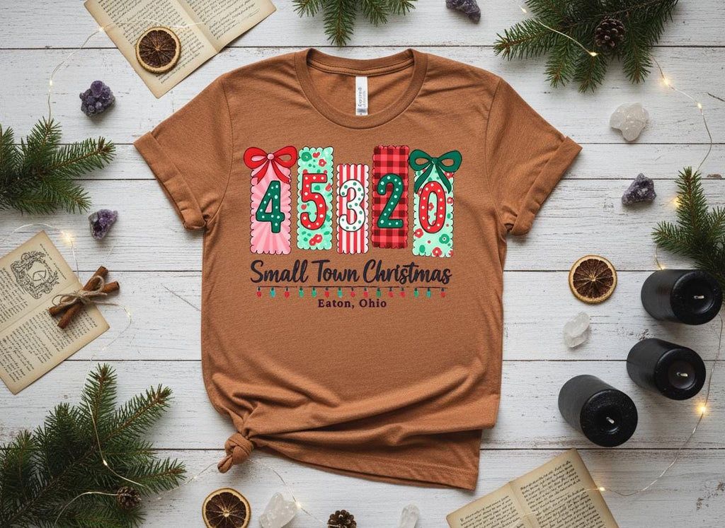 Personalized Hometown Christmas Shirt, Custom Zip Code Holiday