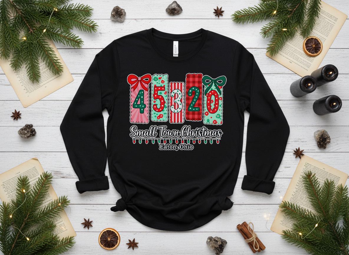 Personalized Hometown Christmas Shirt, Custom Zip Code Holiday
