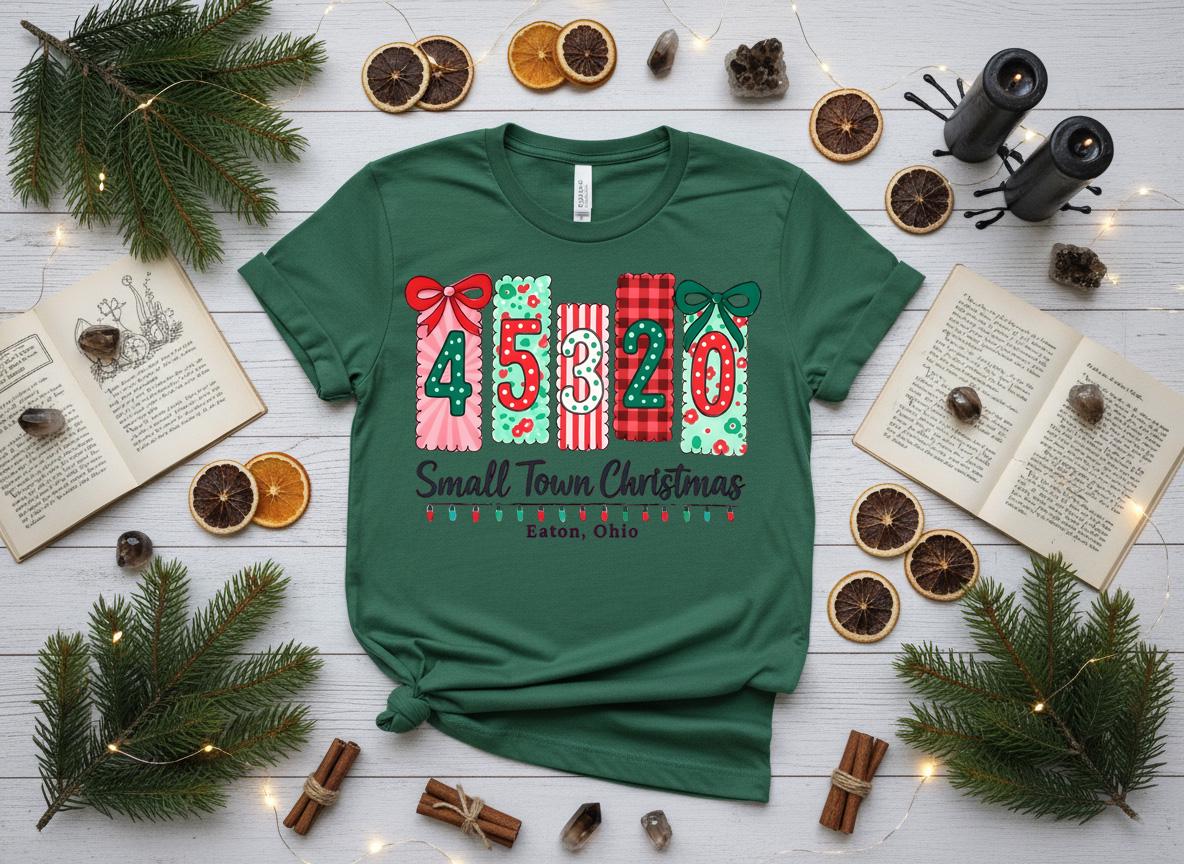 Personalized Hometown Christmas Shirt, Custom Zip Code Holiday